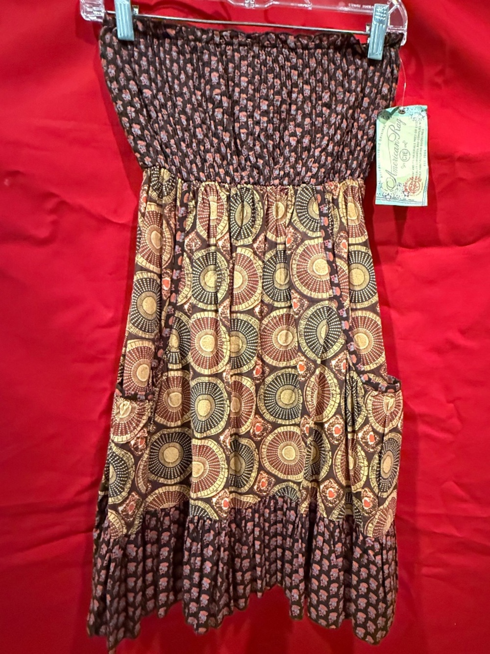 AMERICAN RAG XS SMOCKED SUMMER DRESS